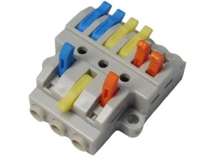 Rychlospojka bezšroubová KV436 pro kabely 0,08-4mm2