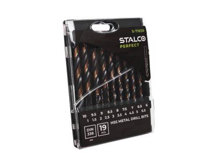 Vrtáky do kovu HSS, 1,0 - 10,0 mm, STALCO PERFECT, set