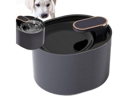 Automatická fontána pro kočky a psy, černá