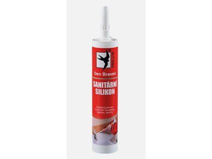 Sanitární silikon bílý, DEN BRAVEN, 280ml