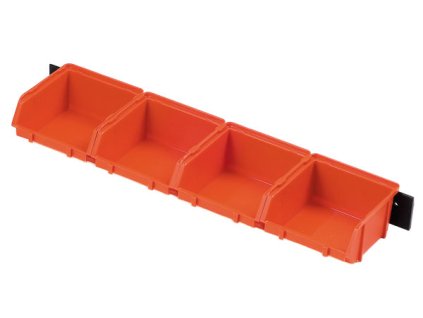 Plastový zásobník 4ks + lišta