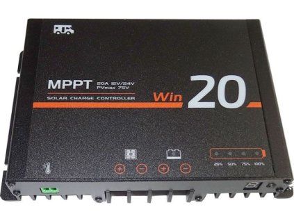 Solární regulátor MPPT Lumiax Win2075-K, 12-24V/20A, bluetooth