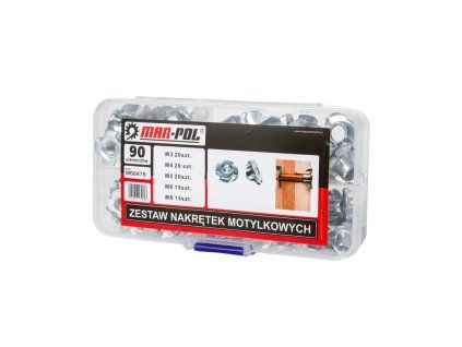 Narážecí matice M3–M8, sada 90 ks - MAR-POL