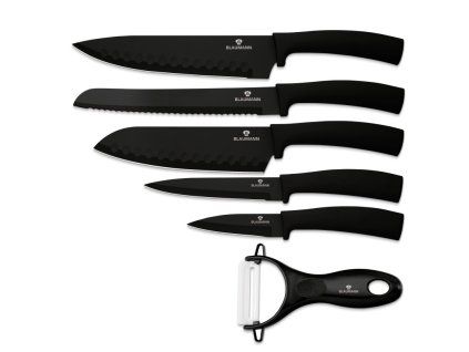 BLAUMANN Sada nožů 6 ks Black Silver Collection BL-5136