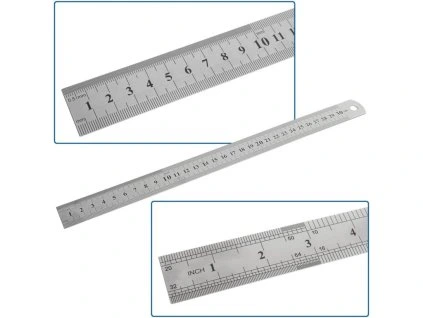 Pravítko 30cm, nerezové GEKO