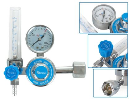 Redukční ventil CO2/Argon W21,8" s průtokoměrem GEKO