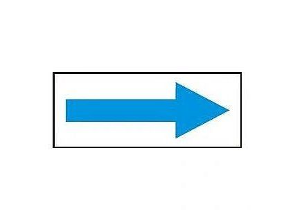 Tabulka - Šipka modrá (samolepka 80x30 mm)