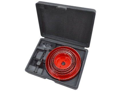 Vrtáky vykružovací korunkové, 7 průměrů ∅64-127mm EXTOL