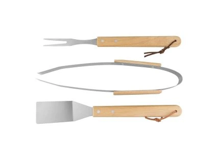 Sada nářadí Grill, dřevěná rukojeť, 3ks