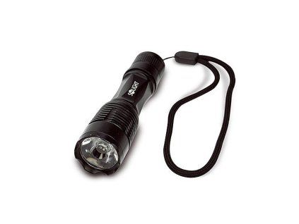 Kovová svítilna malá, 1W LED, černá, 1xAA