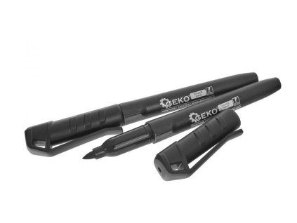 197751 permanentni popisovac cerny 4mm sada 2ks geko
