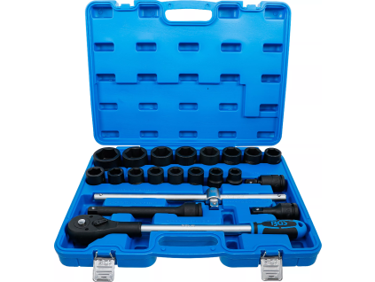 Sada silových nástrčných hlavic HEX 3/4", 21 ks,  BGS - B5258