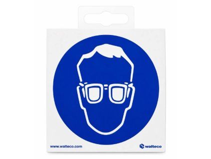 W20695 Folie Symbol Schutzbrille Samolepka format 92x92 mm Samolepici 0a
