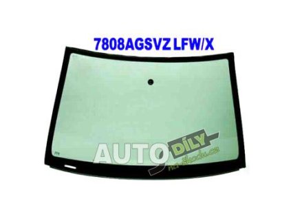 SKLO ČELNÍ fabia ZELENÉ ŠEDÝ PRUH