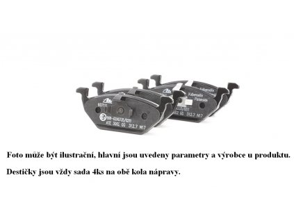 DESTIČKY octavia2/superb2/yeti ZADNÍ 109mm - BREMBO