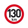 Samolepka reflexní rychlost 130 km, průměr 200 mm