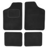 Koberce textilní UNI 4ks vel.3. černé
