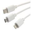 Nabíjecí USB kabel 3in1 (micro USB, iPhone, USB C)