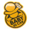 Dekor samolepící BABY IN CAR žlutý
