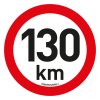 Samolepka omezení rychlosti  130 km/h reflexní (200 mm)