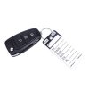 Černé PLUS plastové visačky na klíče 250ks - 434050011