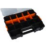 Plastový kufřík na drobný materiál, 17 přihrádek - MW382