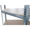 Regál rohový, kovový Racks RAT80 MDF, 5 polic, 1800x900x400mm