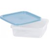 Dóza MagicHome sada 4 ks, 1000ml, 17,7x17,7x5,8 cm, čtvercová, Clip, Lunchbox YH128