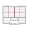 Plastový organizér 10 přihrádek NORT 195x155x35mm, přepážky