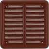 Větrací mřížka se síťovinou - krytka 100x100 hnědá