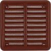 Větrací mřížka se síťovinou - krytka 100x100 hnědá
