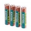 Baterie alkalické ULTRA +, 1,5V AAA (LR03), sada 4 kusy - EXTOL LIGHT EX42010