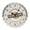 SEGNALE Hodiny nástěnné designové kov 35 cm LEMONADE KO-Y36200690lemo