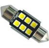 Žárovka LED SV8,5-8 sufit, 12-24V, 6xLED3030, bílá, CANBUS, délka 36mm