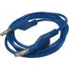 Propojovací kabel 1mm2/ 1m s banánky modrý