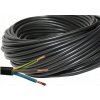 Kabel 3x1,5mm2 H05VV-F (CYSY3x1,5mm) černý, balení 100m