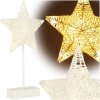 Vánoční dekorace hvězda 39cm 10LED, teplá bílá