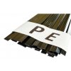 Svářecí plastové dráty PE, ploché, 6 mm, 45 cm, černé, 50 g