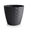 Květináč Crystal mat recyklovaný 16cm antracit
