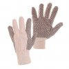 Textilní rukavice s PVC terčíky GABO, v. 10"