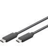 Kabel USB 3.1 konektor USB C / USB-C, 1m černý