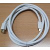 DisplayPort kabel M/M 1,5m, bílý