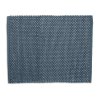 KELA Koupelnová předložka Miu směs bavlna/polyester kouřově modrá 65,0x55,0x1,0cm