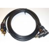 Kabel 2xCinch-2xCinch, 1,5m, přímé/úhlové konektory, ovládací vodič