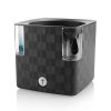 Samozavlažovací květináč Cobble 14x14x14 cm antracitová