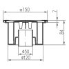 Podlahová vpusť D 50/84