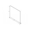 Panel skleněný bílý lesklý AV DRIM