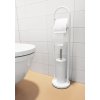 Držák na toaletní papír a WC kartáč nerez 80 cm