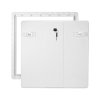 Revizní dvířka 400x400 se zámkem bílá