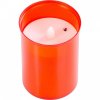 Kahan s LED svíčkou červený, 12cm MagicHome TG-10, na hrob, (součást balení 2xAA)